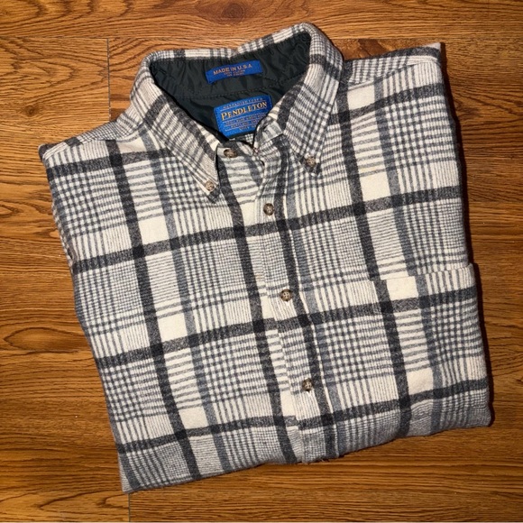 Vintage 1960’s Pendleton Wool Flannel Shirt Made In USA - Picture 8 of 9